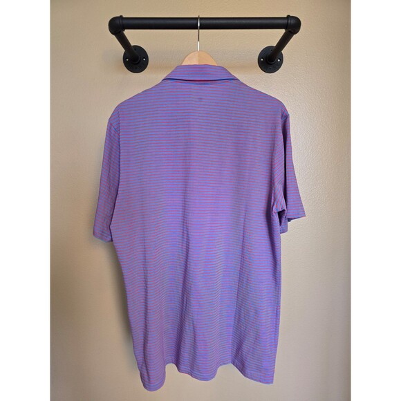 Johnnie-O hanging out striped mens polo size large 100% cotton - Picture 5 of 9